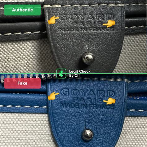 goyard fake vs original|legit check goyard tote.